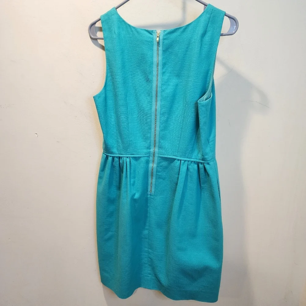 J. Crew Cotton Sleeveless Teal Dress - Classic Party Dress Sz 8